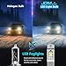 JDM ASTAR Extremely Bright High Power H10 9145 9140 9050 9155 LED Fog Light Bulbs, Xenon White