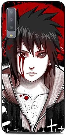 Galaxy A7 2018 Case,Flexible Slim Silicone TPU Protector Cover Soft Thin Gel Skin for Samsung Galaxy A7 2018-Uchiha Sasuke 6