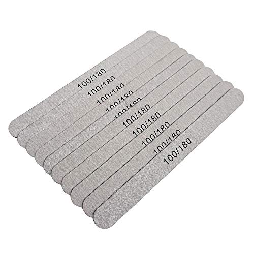 BallHull 15PCS Advanced nail Files Double Sided Emery Board Grit 100 180 Grit Nail File apply Manicure Pedicure£¬Professional manicure tool.