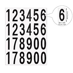 Outus 240 Pieces 10 Sheets Numbers Stickers Mailbox