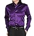 ZERDSKY Men's Regular-Fit Solid Color Dance Prom Dress Shirt