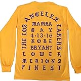 I Feel Like Kobe Yellow Gold Long Sleeve T Shirt (Large)