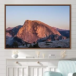 signwin Framed Canvas Wall Art Mountainscape Aerial Dramatic...
