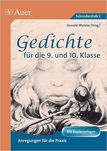 Gedichte Fur Die 9 Und 10 Klasse Anregungen Fur Die Praxis Amazon De Haase Klaus C Watzke Harald Watzke Oswald Bucher