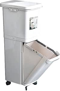 Aveo Doble Cocina Bote de Basura, con la Tapa de Compartimiento Doble