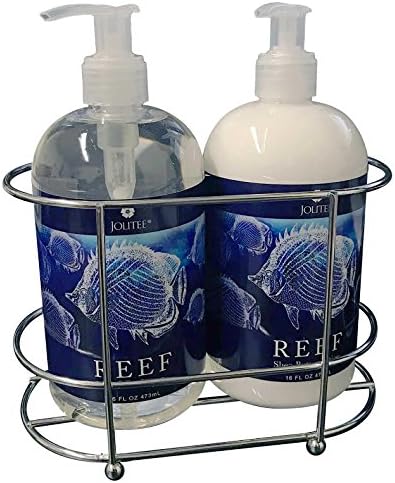 JoliteeReef Luxury Shea and Cocoa Butter with Sea Kelp Extract (Soap and Lotion Set in Caddy)
