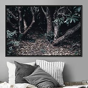 signwin Framed Canvas Wall Art Rustic Woods Brown...