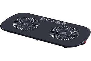 predolo Electric Warming Tray Food Warming Mat Heat Pad Table Heating Board Portable Electric Food Warmer with Tempered Glass