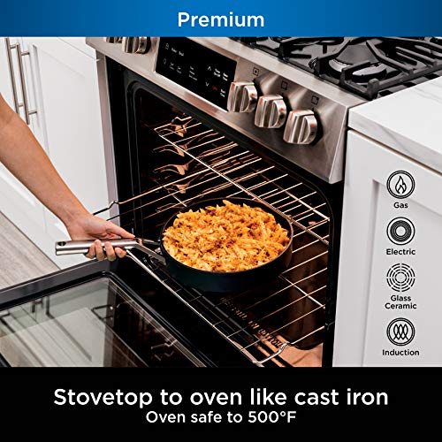 Ninja C30130 Foodi NeverStick Premium 3Quart Sauté Pan with Glass Lid