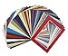 Golden State Art, Pack of 50 Mix Pre-Cut 5x7 Picture Mat for 4x6 Photo with White Core Bevel Cut Mattes Sets. Includes 50 High Premier Acid Free Bevel Cut Matts & 50 Backing Board & 50 Clear Bags