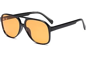 YDAOWKN Retro Aviator Sunglasses for Women Mens Large Frame Classic Vintage 70s Sun Glasses Aviators