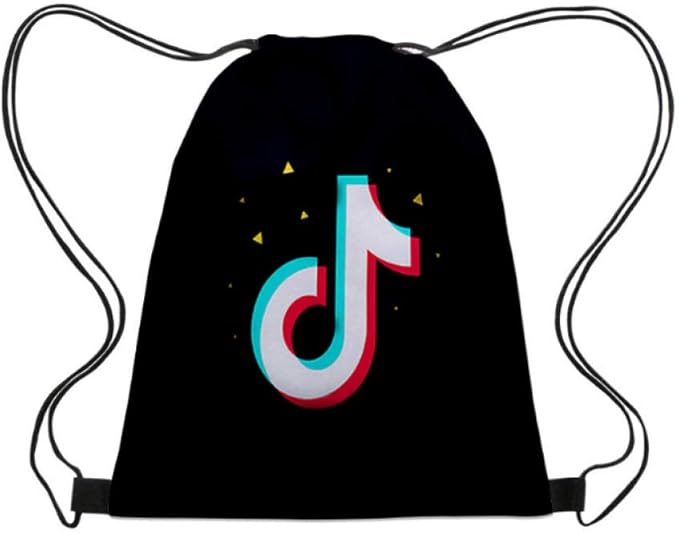 TIK TOK Drawstring Drawstring Bag Portable Shoulder Beam Pocket