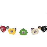 Simpson Cleaning 80145 3600 PSI Universal Pressure Washer Nozzles, 1/4-Inch Quick Connect, Hot- or Cold-Water Use, Set of 5