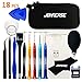 Johncase 18 Pcs Professional Precision Cell Phone Electronics Repair Tool Kit,Magnetic Screwdriver Driver Set W/Portable Case for Fix Mobile Devices,iPhone, iPad,Watch,Glasses,Tablet