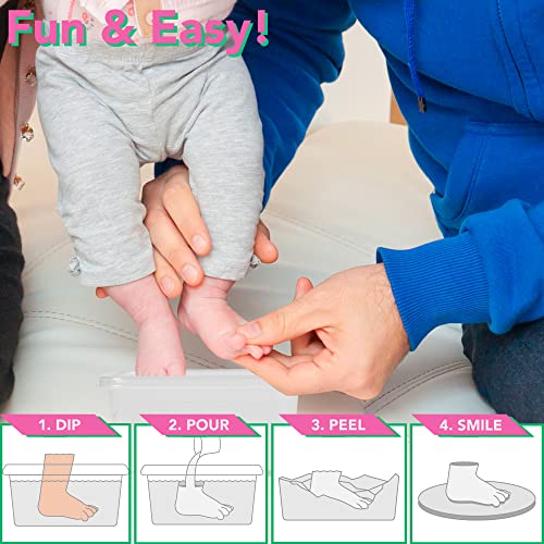 Luna Bean Deluxe Baby Keepsake Hand Casting Kit Plaster Hand Mold