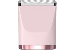 Risina Replacement Ceramic Blade Head for Bikini Trimmer - Body Hair Attachment with Hypoallergenic Blades, 30% Sharper & Easy-Snap Design (Pink)