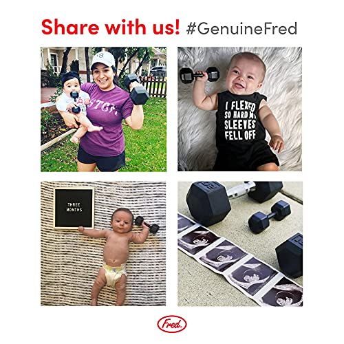 Genuine Fred BUFF BABY Dumbbell Rattle Engaging and Sensory Rich Toy