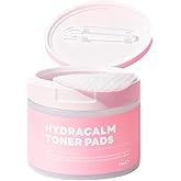 MEDB Hydracalm Toner Pads - 60 Counts Exfoliating Face Pads with BHA & PHA for Acne & Breakouts, 40% Centella Asiatica for Sensitive Skin, Hydrating, Alcohol-Free, Korean Skin Care