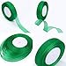 Shappy Total 100 Yards 22 mm Shiny Organza Ribbon Wide Shimmer Sheer Organza Ribbons for DIY Christmas Decoration, 2 Rolls (Green and Red)