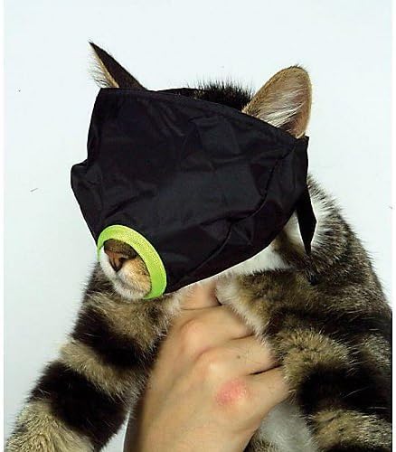 JorVetFeline Dog Muzzle | Adjustable, Breathable Nylon for Preventing Biting | Comfortable & Secure Fit for All Dogs | Perfect for Everyday Walks, Vets & Grooming | Black/Green | Large