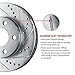 R1 Concepts Front and Rear Brakes and Rotors| Hardware Included| Front and Rear Ceramic Brake Pads and Rotors Kit| Fits 2005-2010 Honda Odyssey