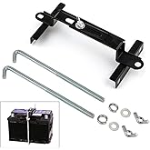 Adjustable Battery Hold Down, Universal Battery Adjustable Crossbar with L Bolt Battery Tie Down Holder for Cars SUVs (Bolt Length 27cm/10.63inches)