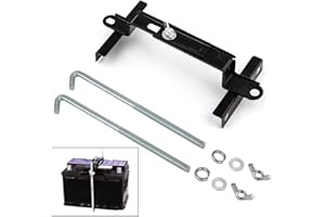 LYCARESUN Adjustable Battery Hold Down, Universal Battery Adjustable Crossbar with L Bolt Battery Tie Down Holder for Cars SUVs (Bolt Length 27cm/10.63inches)