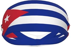 AKMCBSH National Flags Sports Sweatband Head Bands for Women Men - Moisture-Wicking Non-Slip Headband for Running Yoga Workout Fitness and Gym