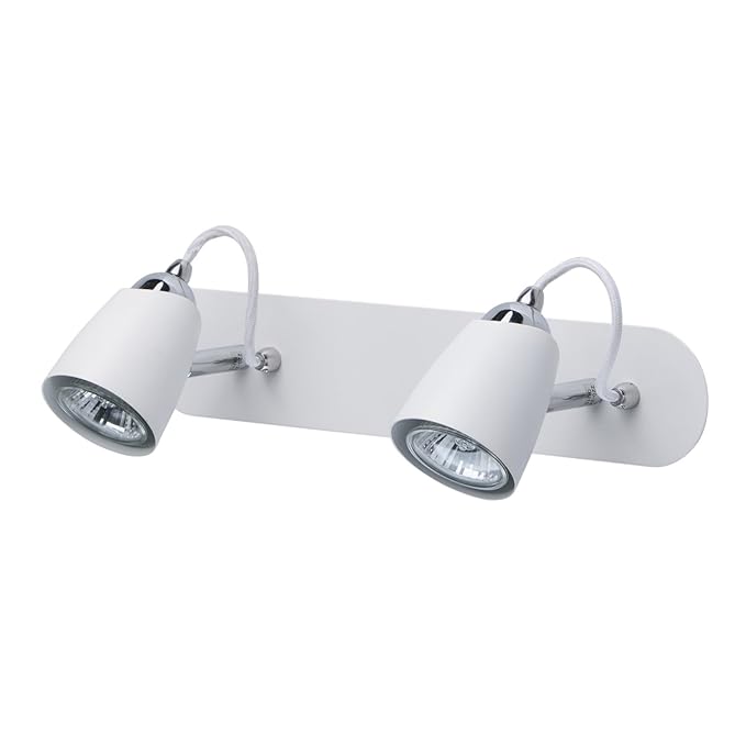MWLight 545021402 Double Wall Spotlight Metal White Contemporary