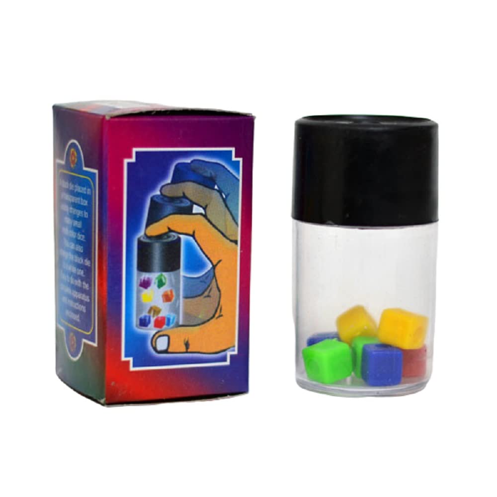 MilesMagic Magician's Dice Atomizer Color Changing Dices Capsule | Realistic & Convincing Magic Dice Trick | Suitable for Entertainment, Magic Tricks & Mentalism