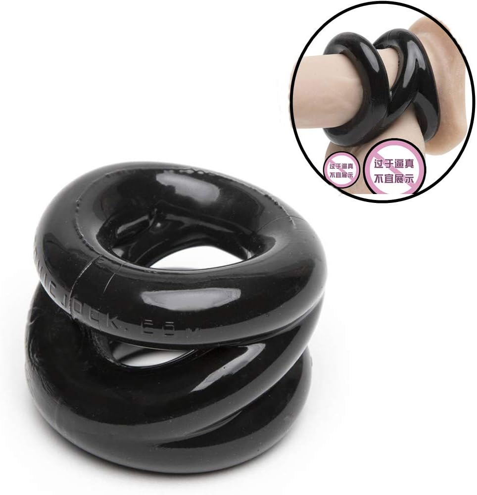 New men's soft rubber delay lock ring