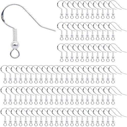 KASTWAVE 100 Pcs Earring Findings Earrings Clasps Hooks Fittings