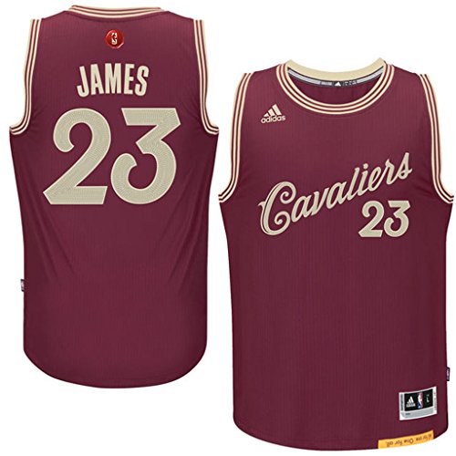 Cleveland Cavaliers #23 LeBron James 2015 Christmas Day Wine Jersey XX-Large