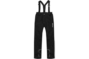 PHIBEE Boys' Waterproof Breathable Polyester Snowboard Ski Pants