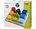 HABA Perfect Pairs - Chunky 18 Piece Wooden Sorting Game - Which Two Halves Make a Whole? Ages 2+