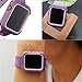 Compatible Apple Watch Band with Protector 38mm, MAIRUI Bumper Case Shockproof Rugged with Silicone Strap for Apple Watch Series 3/2/1, iWatch Sport/Edition/Nike+ (Purple)