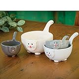 Bits and Pieces - Ceramic Cat Measuring Cups - Home and Kitchen Décor - Make Adorable Addition to Any Kitchen - Nest Together In a Cute Stack