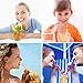 FERGRELM 12Pcs Reusable Silicone Straws, BPA Free, Regular Size, Set of 12, Includes 6 Pcs Brushes + 1 Storage Pouch