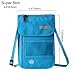 Defway Travel Wallet RFID Blocking Hidden Money Pouch & Neck Passport Holder