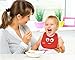 ZIZU BPA Free Waterproof Silicone Baby Bibs, Red