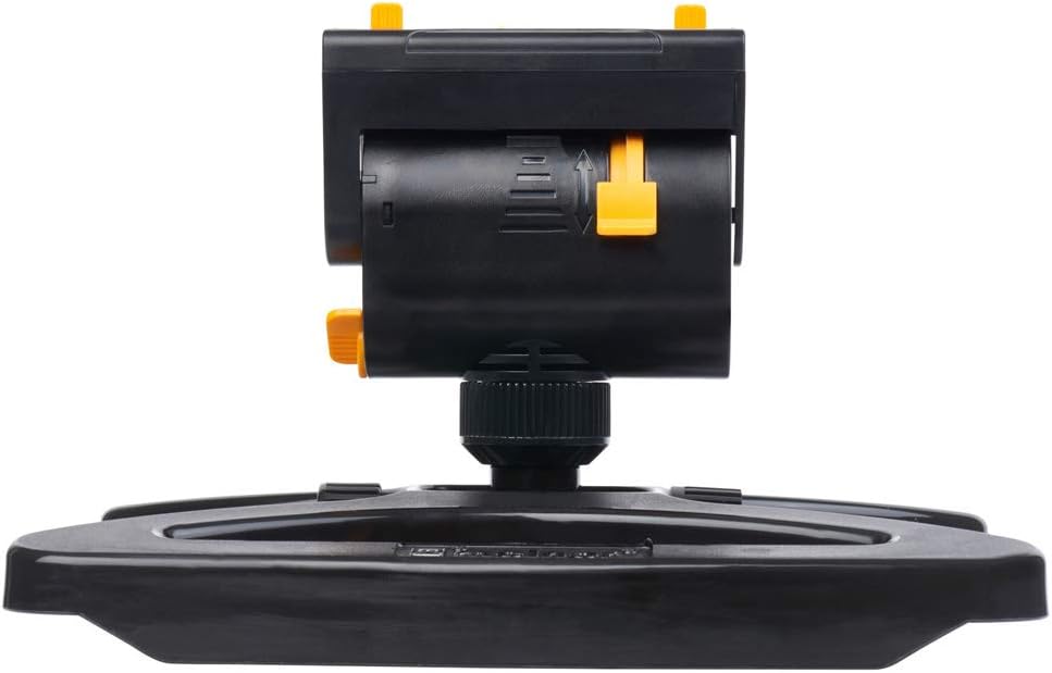 Melnor 65003-AMZ MiniMax Turbo Oscillating Sprinkler with QuickConnect Product Adapter Watering Set, On Base, Black, Yellow : Garden & Outdoor