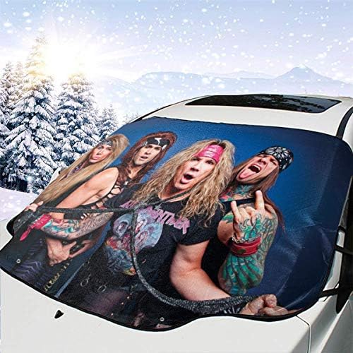 車のフロントガラスカバー 車の保護カバー 工具 メンテナンス用品 音楽steel Panther コーティングされた防水生地 日光を遮断し 車内を老化や熱から効果的に保護し 最も快適で涼しい室内環境を作成します Tarunniketanpublicschool Com
