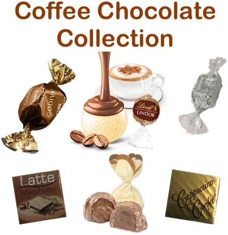 Coffee & Cappuccino Chocolate Collection (6 Varieties) Including Lindt Lindor, Fioretto & Godiva (24)