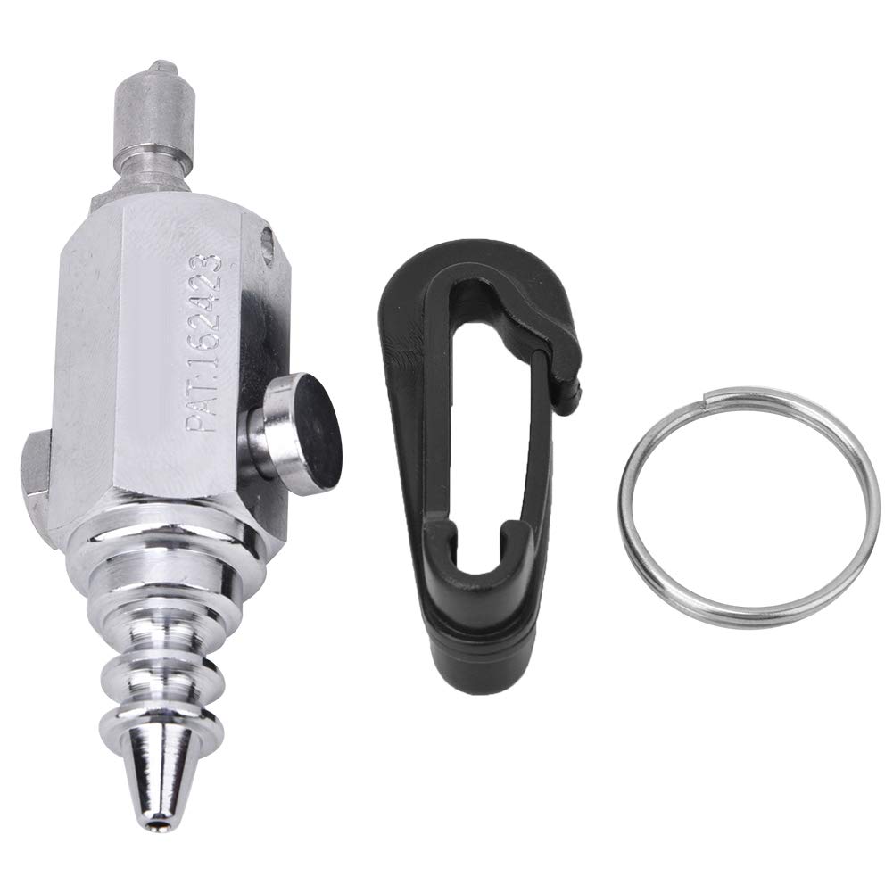 Scuba Diving Air Nozzle, Hose Diving Air Nozzle Mini Portable Stainless Steel 110g Weight 8cm Length Good Cleaning Effect for BCD Inflator Hose Clean Tool(Silver),diving