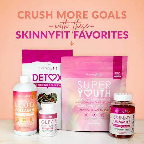 SkinnyFit - GLP-1 Natural Probiotic Supplement (30 Servings) - Weight & Fitness Goals - Cravings, Appetite & Digestion - Berberine & Probiotics - Non GMO, Gluten Free & Dairy Free - Beauty & Body Care