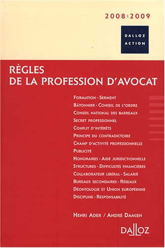 Règles de la profession d'avocat