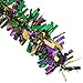 6-Ply Flame Resistant Metallic Festooning Garland - Gold, Green & Purple