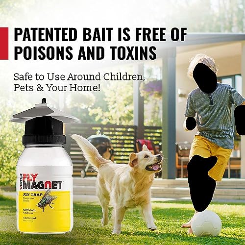 Outdoor Fly Trap [3 Pack] Fly Traps Outdoor with Dissolvable NonToxic