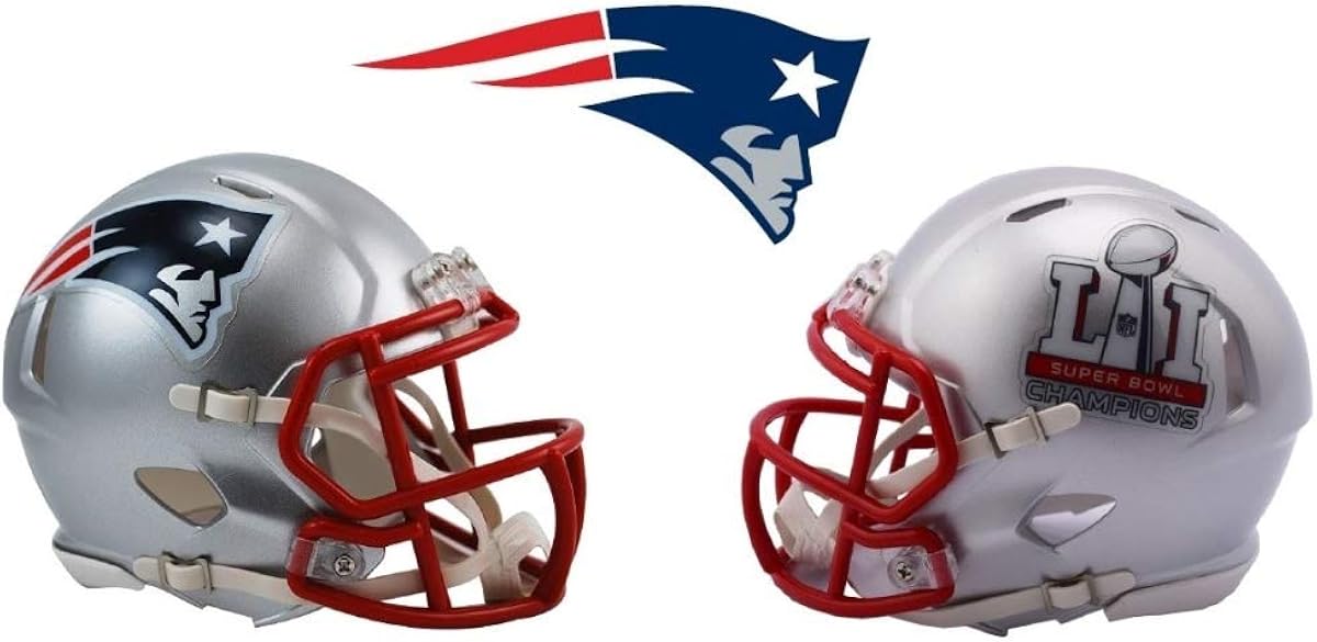 Amazon Com Riddell Nfl New England Patriots Helmet Mini Speed One Size Team Colors Clothing
