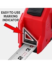 Cinta métrica Quickdraw Pro de automarcado de 25 pies; con lápiz integrado; con acero de grado contratista; con regla de cerrado automático, 1